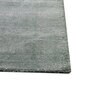 Blue Solid Wool and Viscose 5 ft X 14 ft Hand Woven Runner