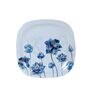 Square 40 Pcs Whie & Blue Melamine Dinnerware Set