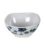 Square 40 Pcs Whie & Blue Melamine Dinnerware Set