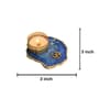 Blue Stone Figurine Tea light Holder