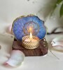 Blue Stone Figurine Tea light Holder