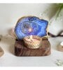 Blue Stone Figurine Tea light Holder
