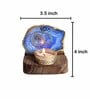 Blue Stone Figurine Tea light Holder