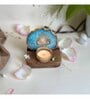 Blue Stone Figurine Tea light Holder