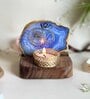 Blue Stone Figurine Tea light Holder