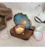 Blue Stone Figurine Tea light Holder