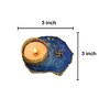 Blue Stone Figurine Tea light Holder