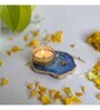Blue Stone Figurine Tea light Holder