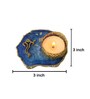Blue Stone Figurine Tea light Holder