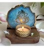 Blue Stone Figurine Tea light Holder
