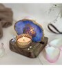 Blue Stone Figurine Tea light Holder