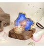 Blue Stone Figurine Tea light Holder