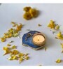 Blue Stone Figurine Tea light Holder
