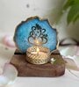 Blue Stone Figurine Tea light Holder