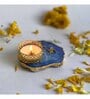 Blue Stone Figurine Tea light Holder