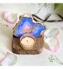 Blue Stone Figurine Tea light Holder