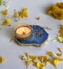 Blue Stone Figurine Tea light Holder