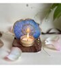 Blue Stone Figurine Tea light Holder