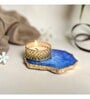 Blue Stone Tealight Holder