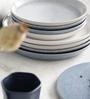 Coupe 10.2 Inch (Set of 4) Blue Stoneware Dinner Plate
