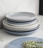 Coupe 8.3 Inch Blue Stoneware Dinner Plate