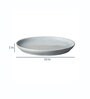 Pebble Coupe 10.2 Inch Blue Stoneware Dinner Plate