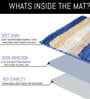 Blue Stripe Microfiber 24x16 Inches Super Soft Bath Mat