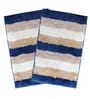 Blue Stripe Microfiber 24x16 Inches Super Soft Bath Mat