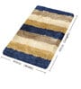 Blue Stripe Microfiber 24x16 Inches Super Soft Bath Mat