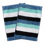 Blue Stripe Microfiber 24x16 Inches Super Soft Bath Mat