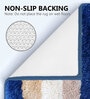 Blue Stripe Microfiber 24x16 Inches Super Soft Bath Mat