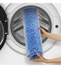 Blue Striped Polyester 28x20 Inches AntiSkid Bath Mat