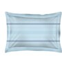 Blue Striped 146 TC Cotton Single Bed Sized Bed Sheets With 1 Pillow Cover