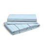 Blue Striped 146 TC Cotton Single Bed Sized Bed Sheets With 1 Pillow Cover