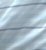 Blue Striped 146 TC Cotton Single Bed Sized Bed Sheets With 1 Pillow Cover