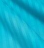 Blue Striped 210 TC Satin Single Bed Sized Bed Sheets With 1 Pillow Cover
