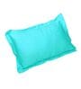 Blue Solid 300 TC 100% Cotton Single Bed Sized Bed Sheets With 1 Pillow Cover