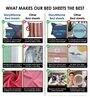 Blue Solid 300 TC 100% Cotton Single Bed Sized Bed Sheets With 1 Pillow Cover