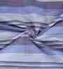 Blue Striped 300 TC Cotton Double Bed Cover with 2 Pillow Covers