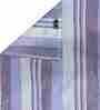 Blue Striped 300 TC Cotton Double Bed Cover with 2 Pillow Covers