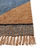 Blue Striped Cotton 6 Ft X 4 Ft Hand Tufted Dhurrie