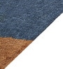 Blue Striped Cotton 6 Ft X 4 Ft Hand Tufted Dhurrie