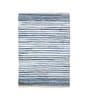 Blue Striped Hand Woven 3 Ft X 2 Ft Dhurrie