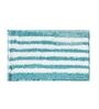 Blue Geometric Microfibre 24x16 Inches Super Soft Bath Mat
