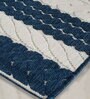 Blue Stripes Polypropylene 3 ft x 5 ft Machine Made Carpet