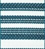 Blue Stripes Polypropylene 3 ft x 5 ft Machine Made Carpet