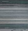 Blue Stripes Wool 6 ft x 9 ft Hand Knotted Carpet