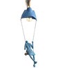 Ciaro Blue Papier Mache Hanging Light