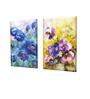 Multicolour Synthetic Wood (Set of 2) Art Panels