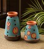Blue Terracotta Vases(Set of 2)